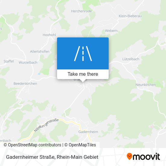 Gadernheimer Straße map
