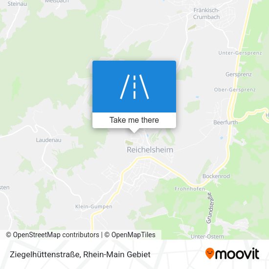 Ziegelhüttenstraße map