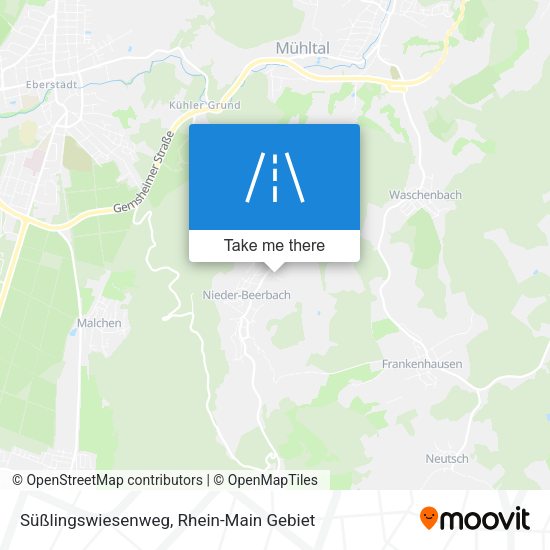 Süßlingswiesenweg map