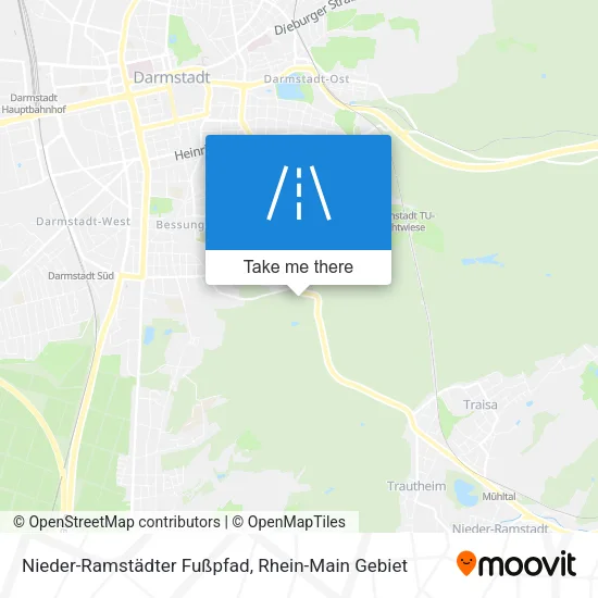 Карта Nieder-Ramstädter Fußpfad