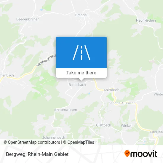 Bergweg map