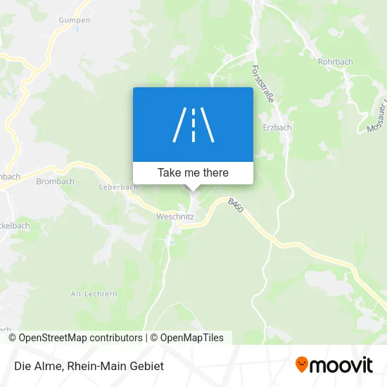 Карта Die Alme