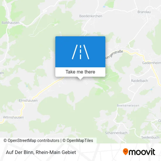 Карта Auf Der Binn