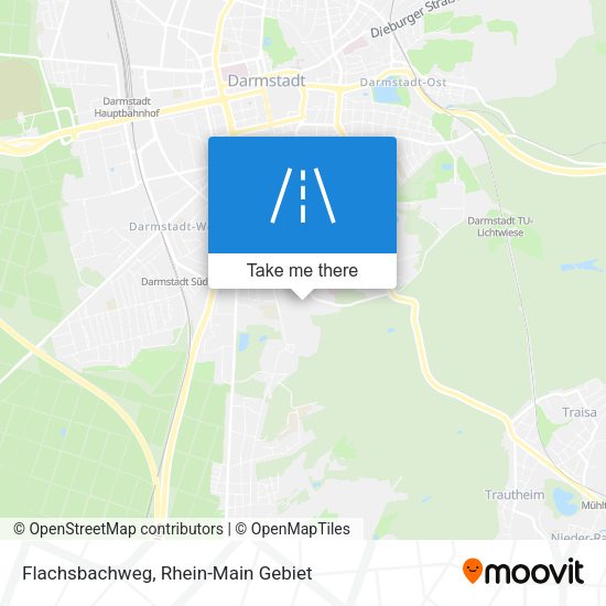 Карта Flachsbachweg