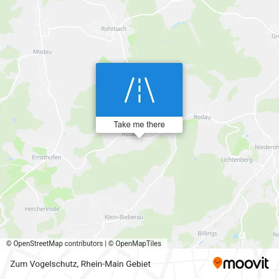 Карта Zum Vogelschutz