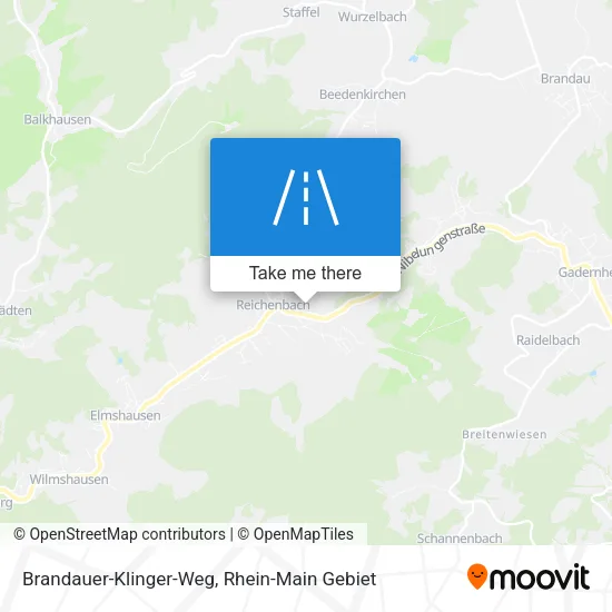 Карта Brandauer-Klinger-Weg