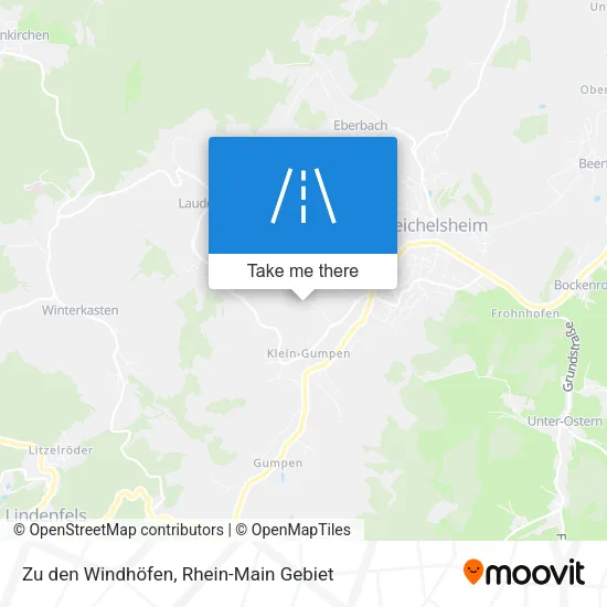 Карта Zu den Windhöfen