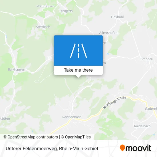 Карта Unterer Felsenmeerweg