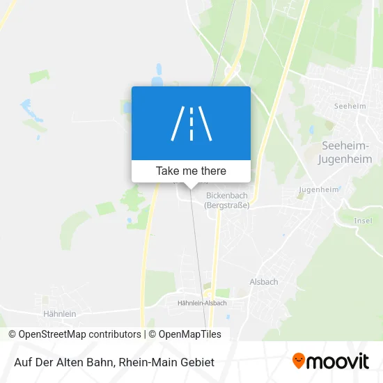 Карта Auf Der Alten Bahn