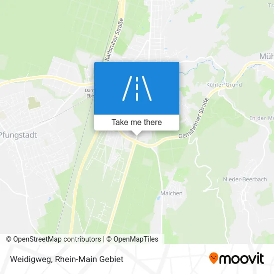 Карта Weidigweg