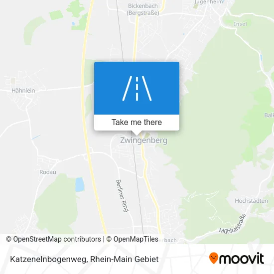 Карта Katzenelnbogenweg