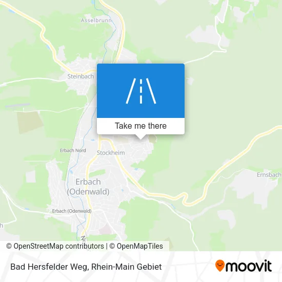 Карта Bad Hersfelder Weg