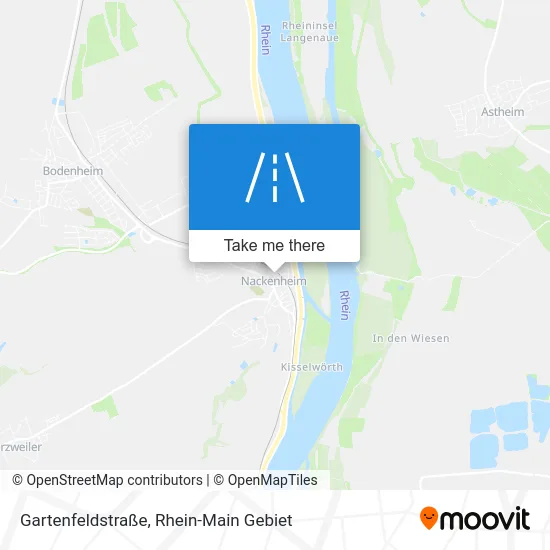Карта Gartenfeldstraße