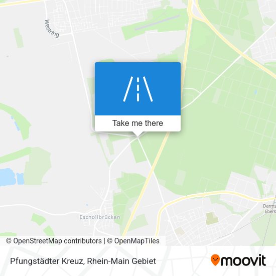Pfungstädter Kreuz map
