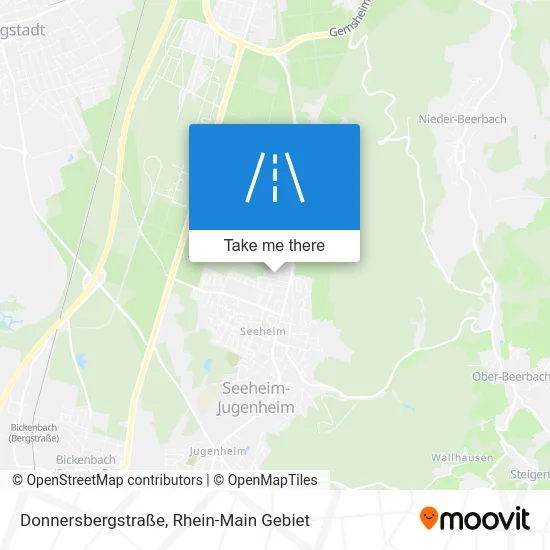 Карта Donnersbergstraße