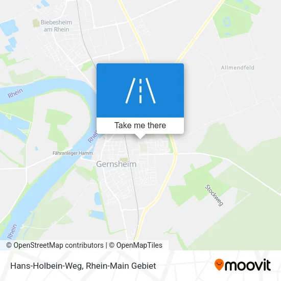 Hans-Holbein-Weg map
