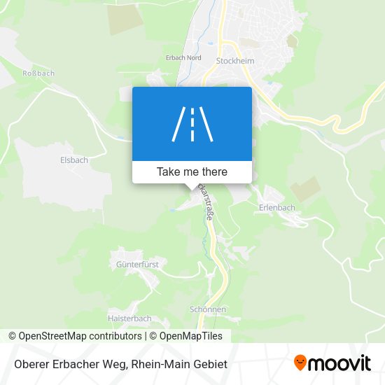Карта Oberer Erbacher Weg