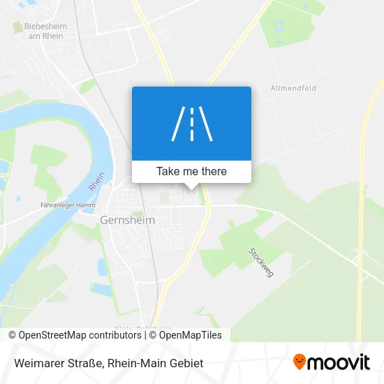 Карта Weimarer Straße