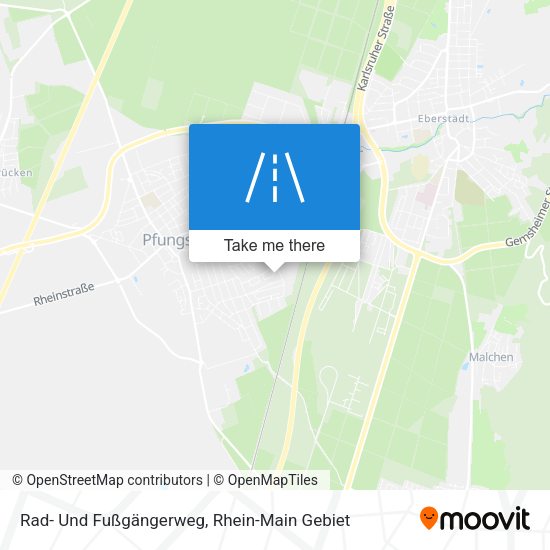 Карта Rad- Und Fußgängerweg
