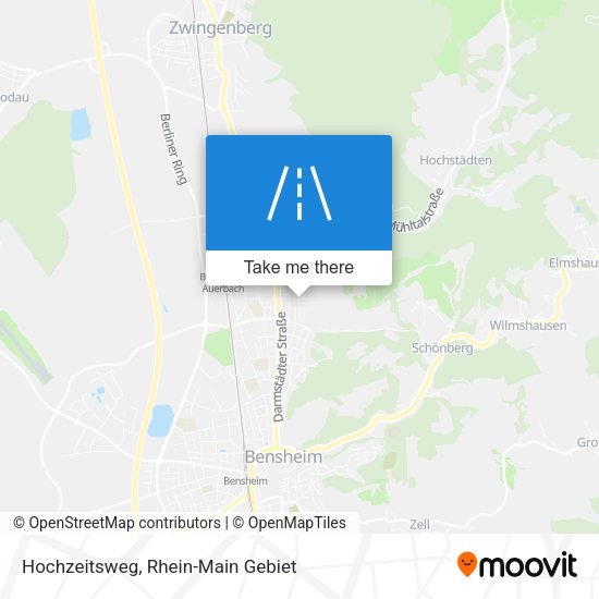 Hochzeitsweg map