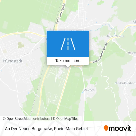 Карта An Der Neuen Bergstraße