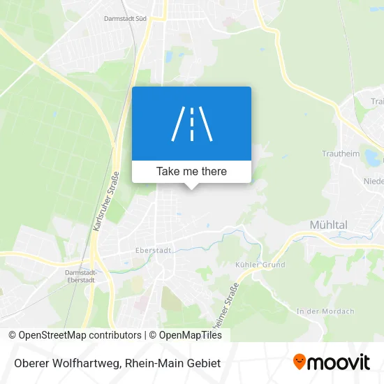 Карта Oberer Wolfhartweg