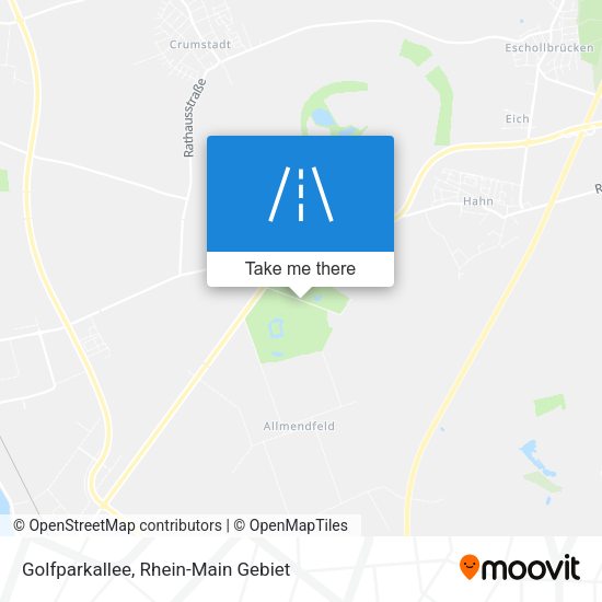 Golfparkallee map