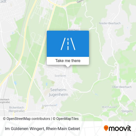 Im Güldenen Wingert map