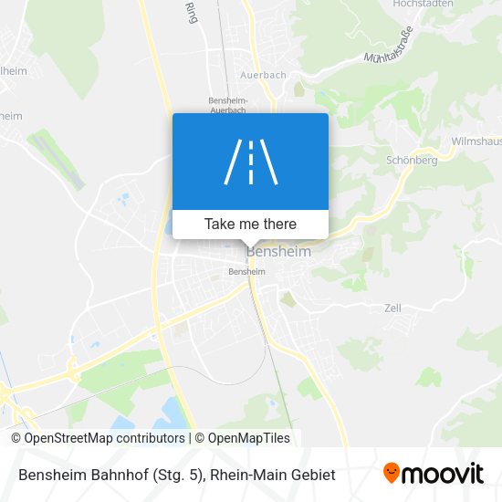 Bensheim Bahnhof (Stg. 5) map