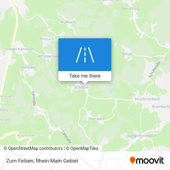 Карта Zum Felsen
