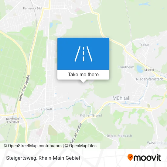 Карта Steigertsweg