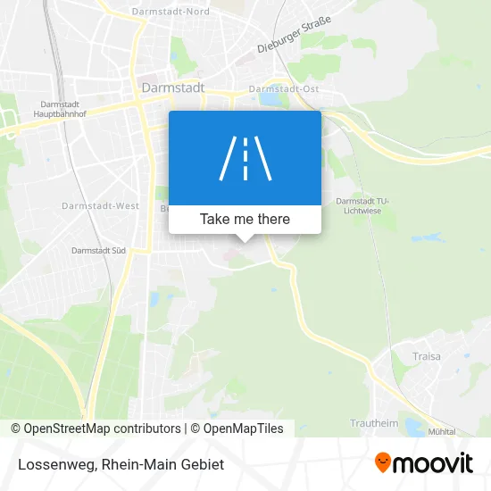 Lossenweg map
