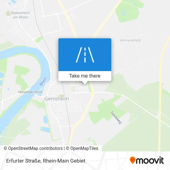 Карта Erfurter Straße