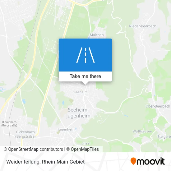 Карта Weidenteilung