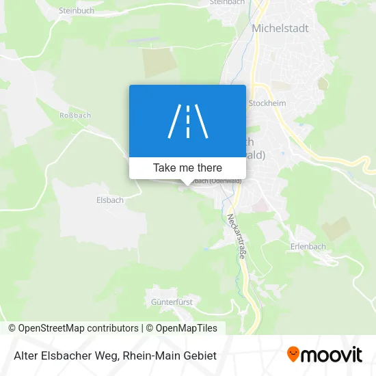 Карта Alter Elsbacher Weg