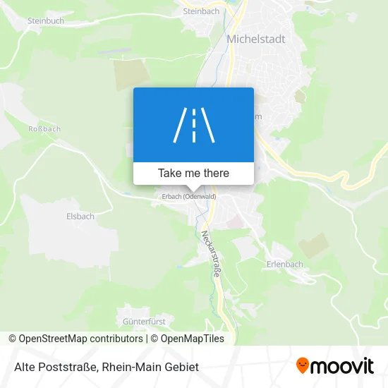 Карта Alte Poststraße