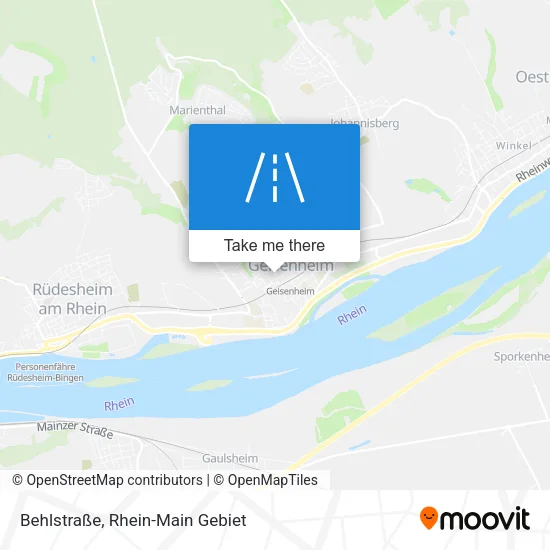 Карта Behlstraße