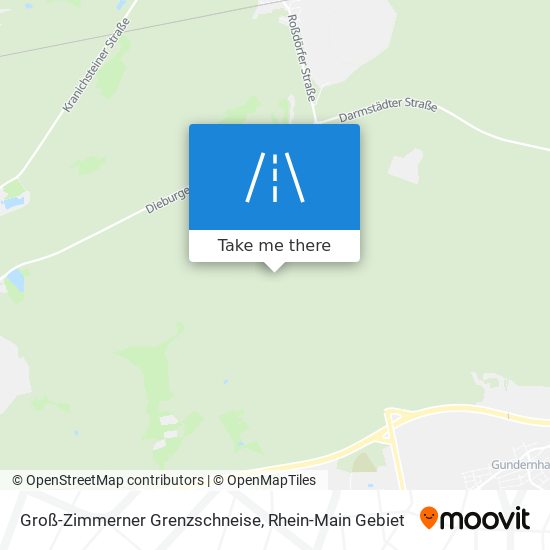 Карта Groß-Zimmerner Grenzschneise