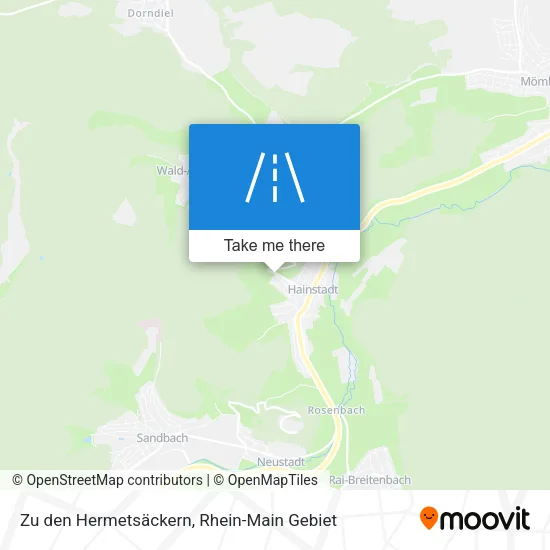 Карта Zu den Hermetsäckern