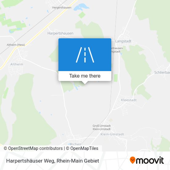 Карта Harpertshäuser Weg