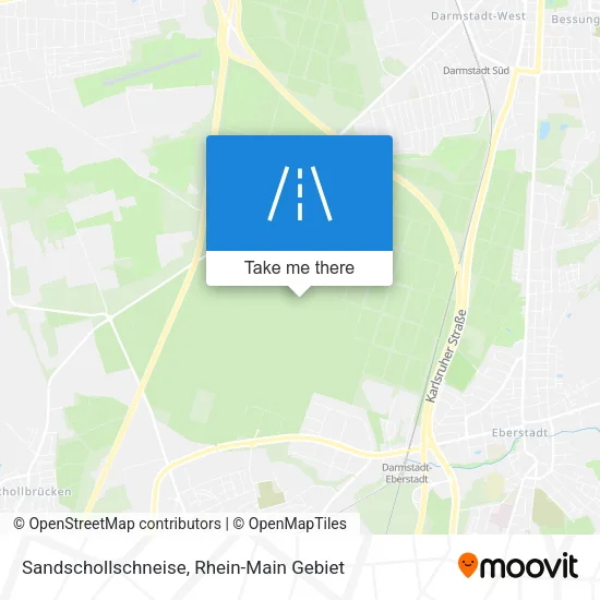 Карта Sandschollschneise