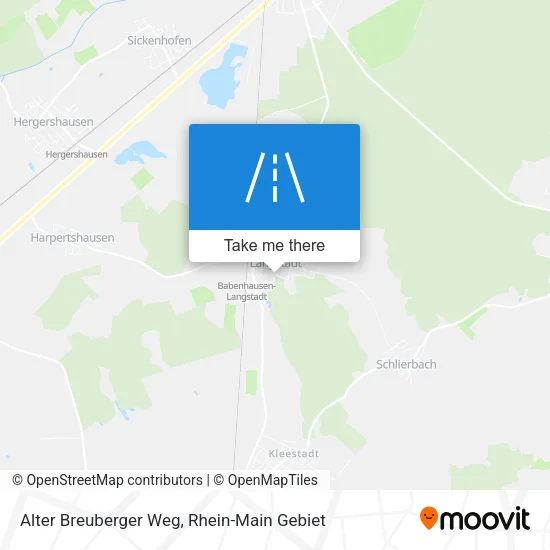 Карта Alter Breuberger Weg