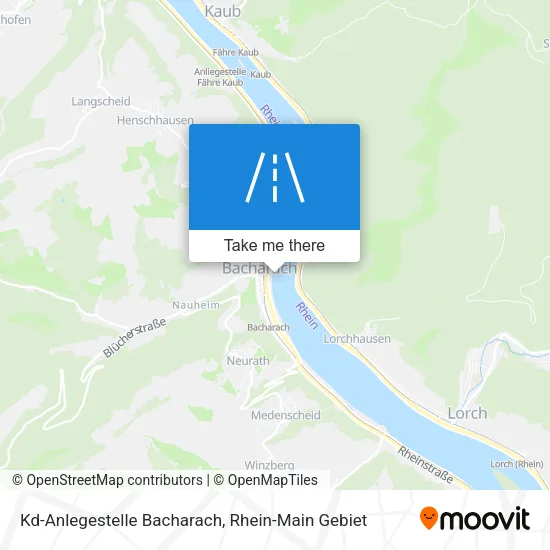 Карта Kd-Anlegestelle Bacharach