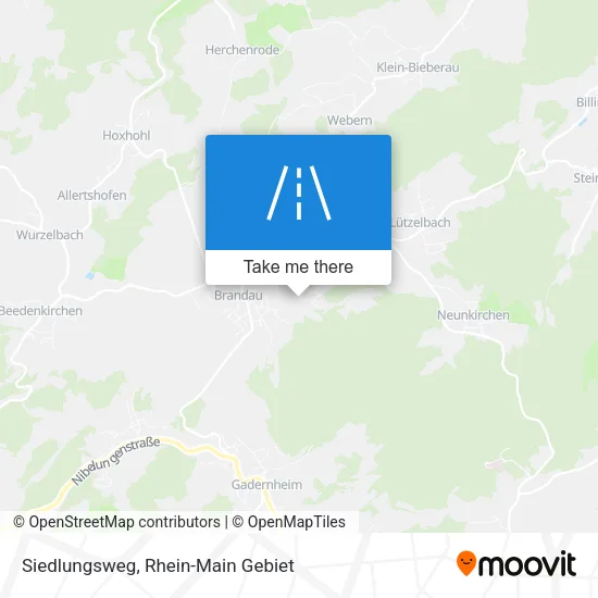 Карта Siedlungsweg