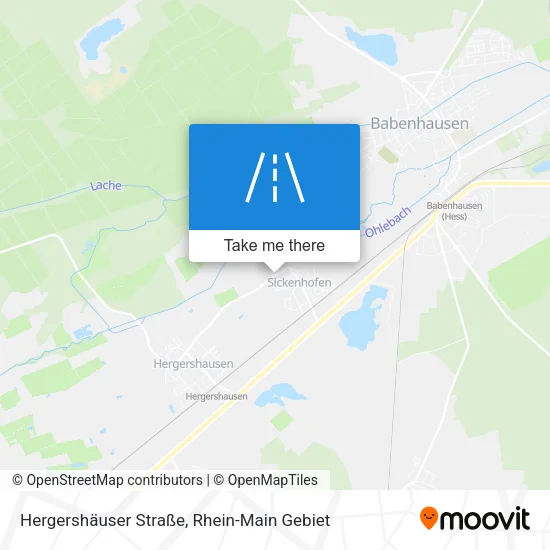 Карта Hergershäuser Straße