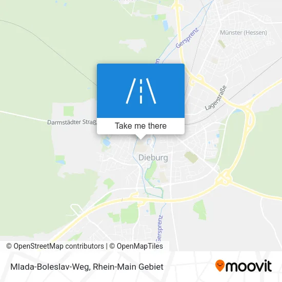 Карта Mlada-Boleslav-Weg