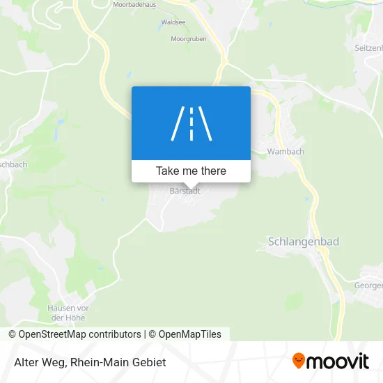 Карта Alter Weg