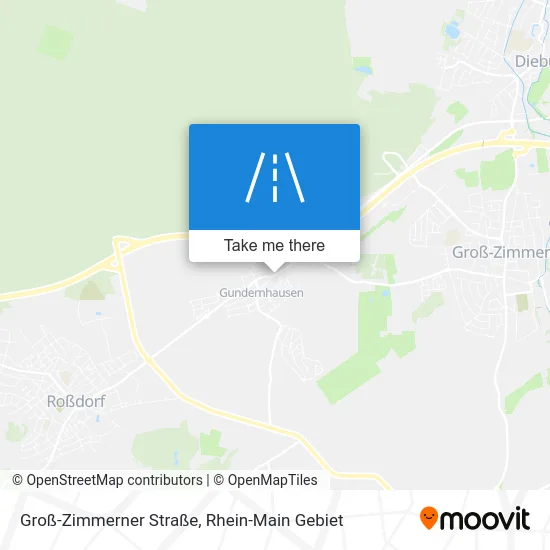 Карта Groß-Zimmerner Straße