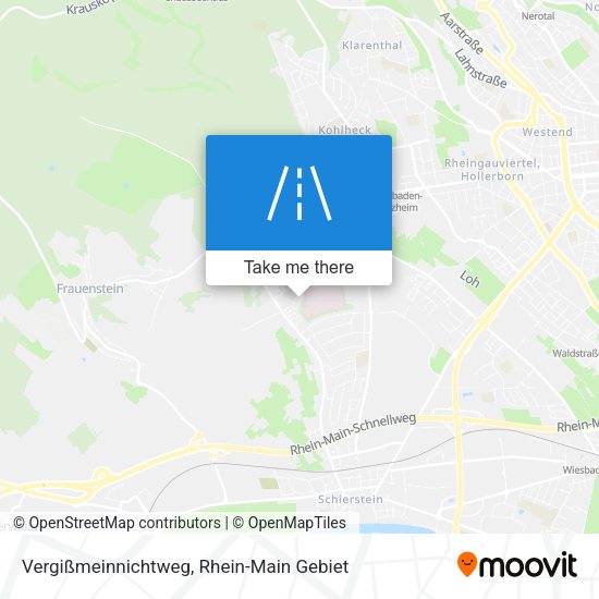Vergißmeinnichtweg map
