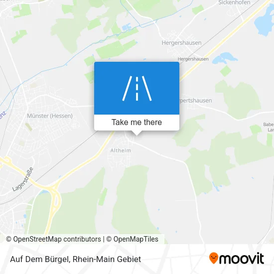 Карта Auf Dem Bürgel